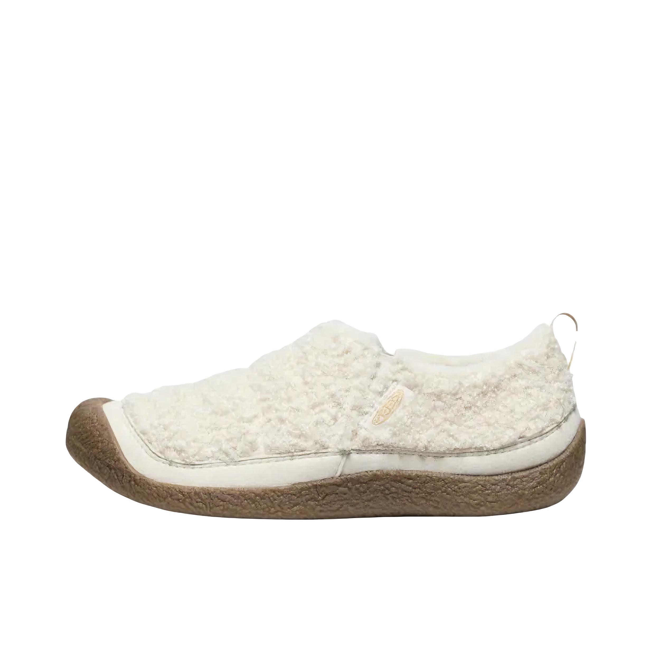 推荐商品：KEEN/科恩 HOWSER II 一脚蹬 露营 户外休闲鞋 女款/桦木色/咖喱黄