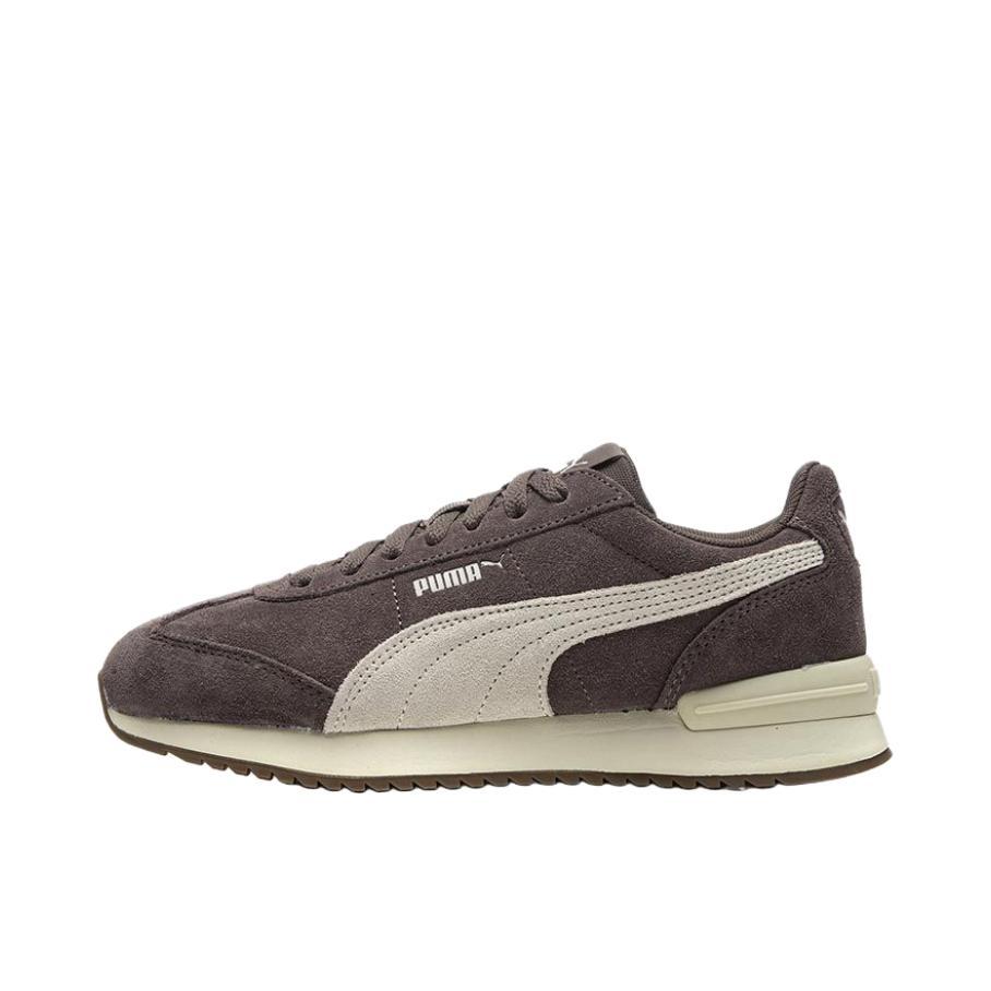 推荐商品：Puma/彪马 R78 Wind Nylon 德训鞋 T头鞋 运动休闲鞋 复古轻便缓震情侣拼接薄底抓地 灰色/棕色