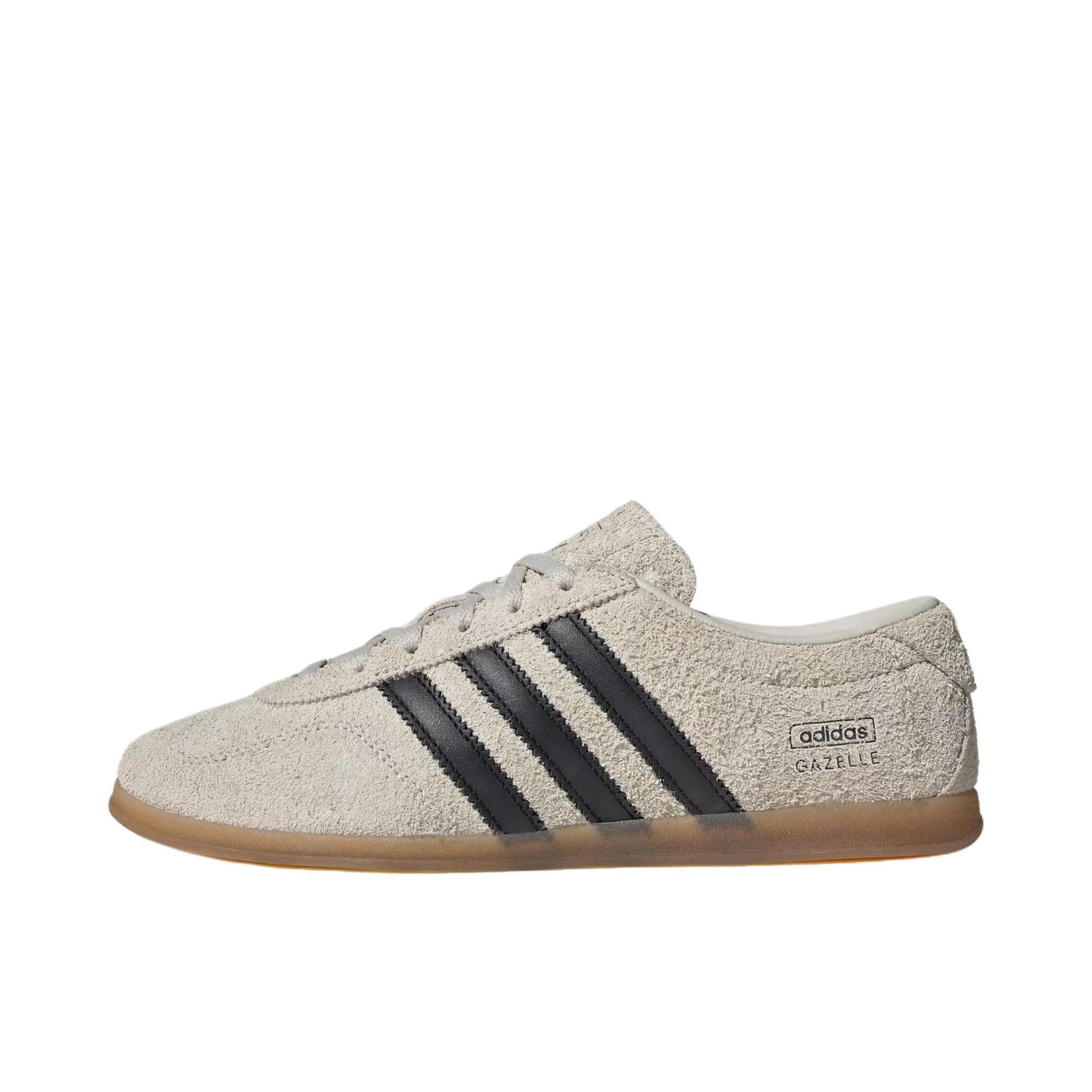 推荐商品：adidas Originals GAZELLE Lo Pro 板鞋 百搭耐磨低帮舒适薄底德训鞋T头鞋复古防滑贴合 灰色/黑色 