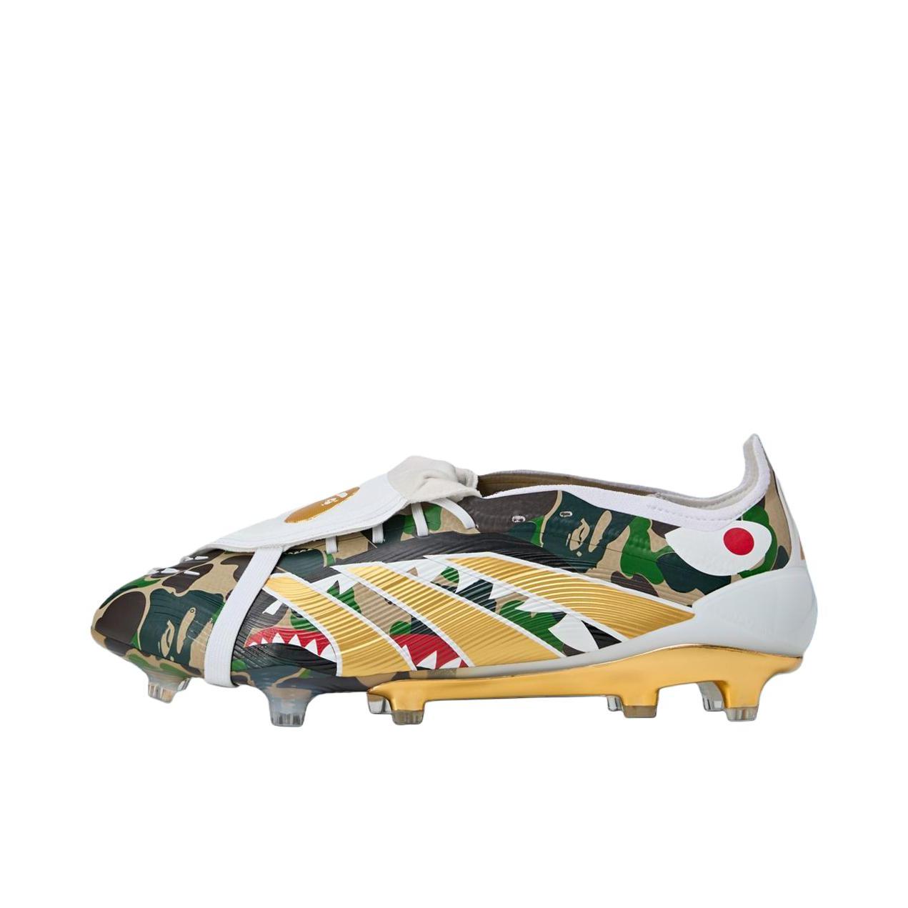 推荐商品：adidas Predator Elite FT FG 猎鹰25 足球鞋 顶级胶质长钉硬天然草场耐用支撑 棕色/绿色