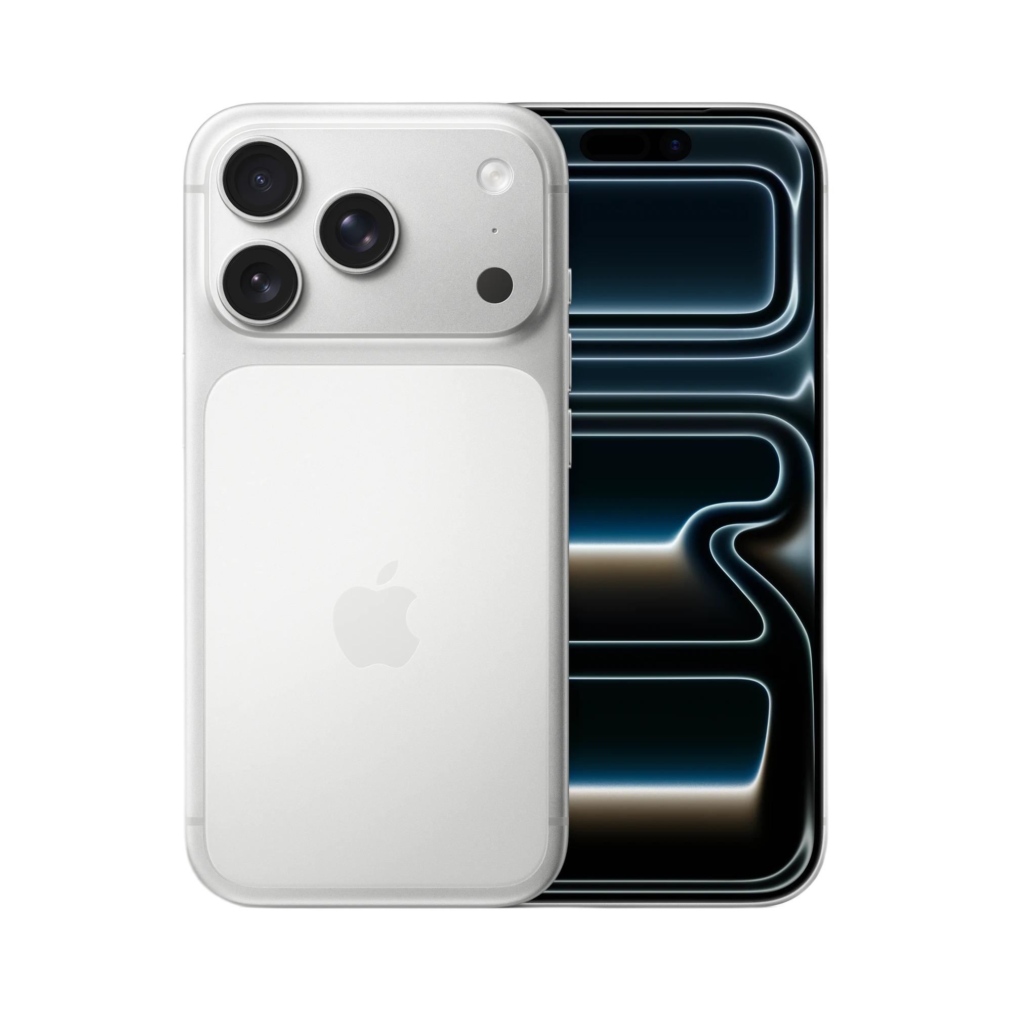 苹果 iPhone17 Pro 5G 手机 航空级铝合金材质 全新散热系统 7层抗反射涂层 4800万像素后摄全覆盖 银色
