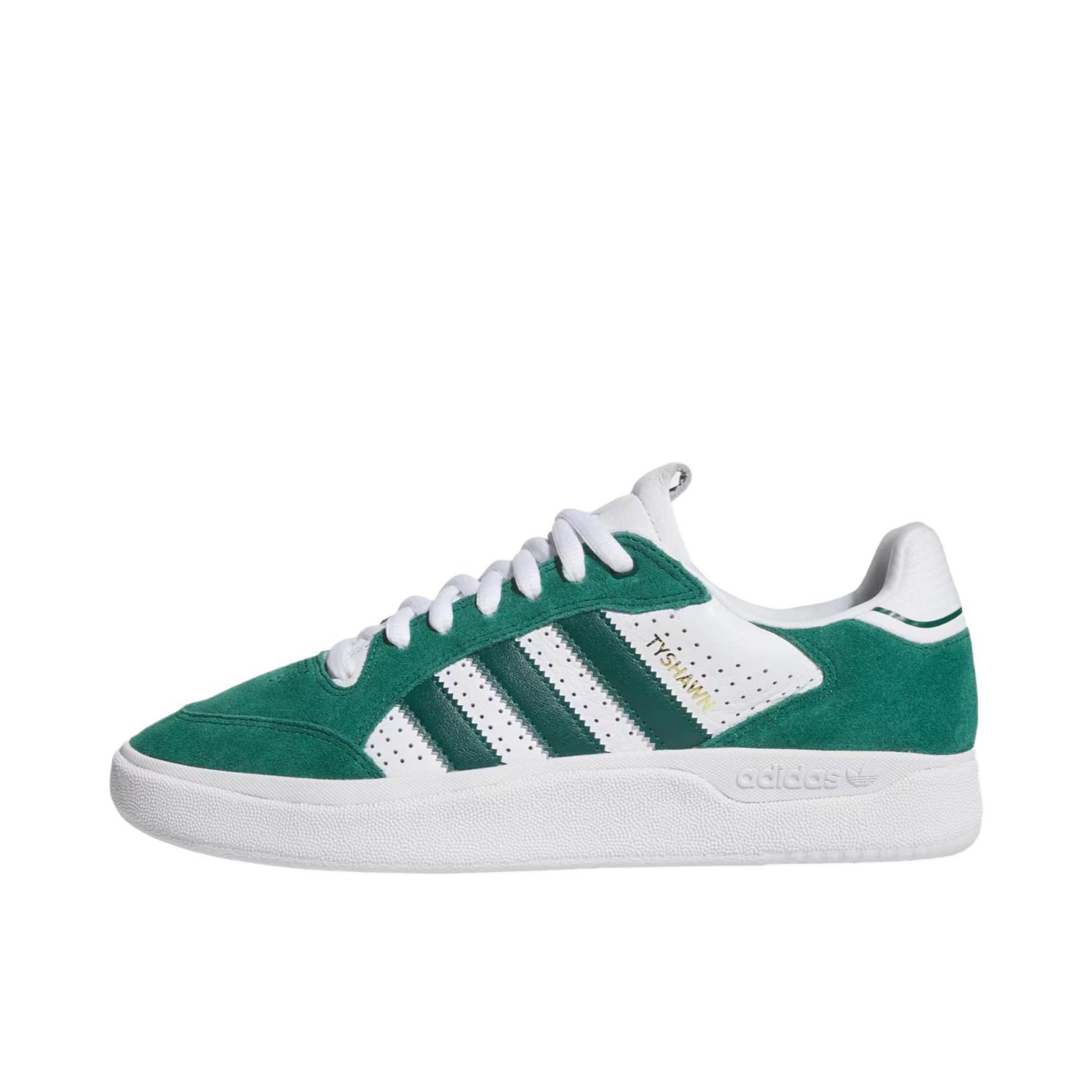 推荐商品：adidas originals Tyshawn 运动休闲鞋 舒适轻便防滑耐磨复古百搭时尚潮流 白色/绿色 