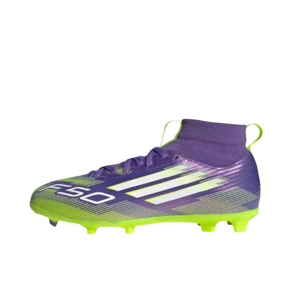 推荐商品：adidas F50 League 2G/3G AG 足球鞋 中端短钉人造草地 大童/紫色/绿色