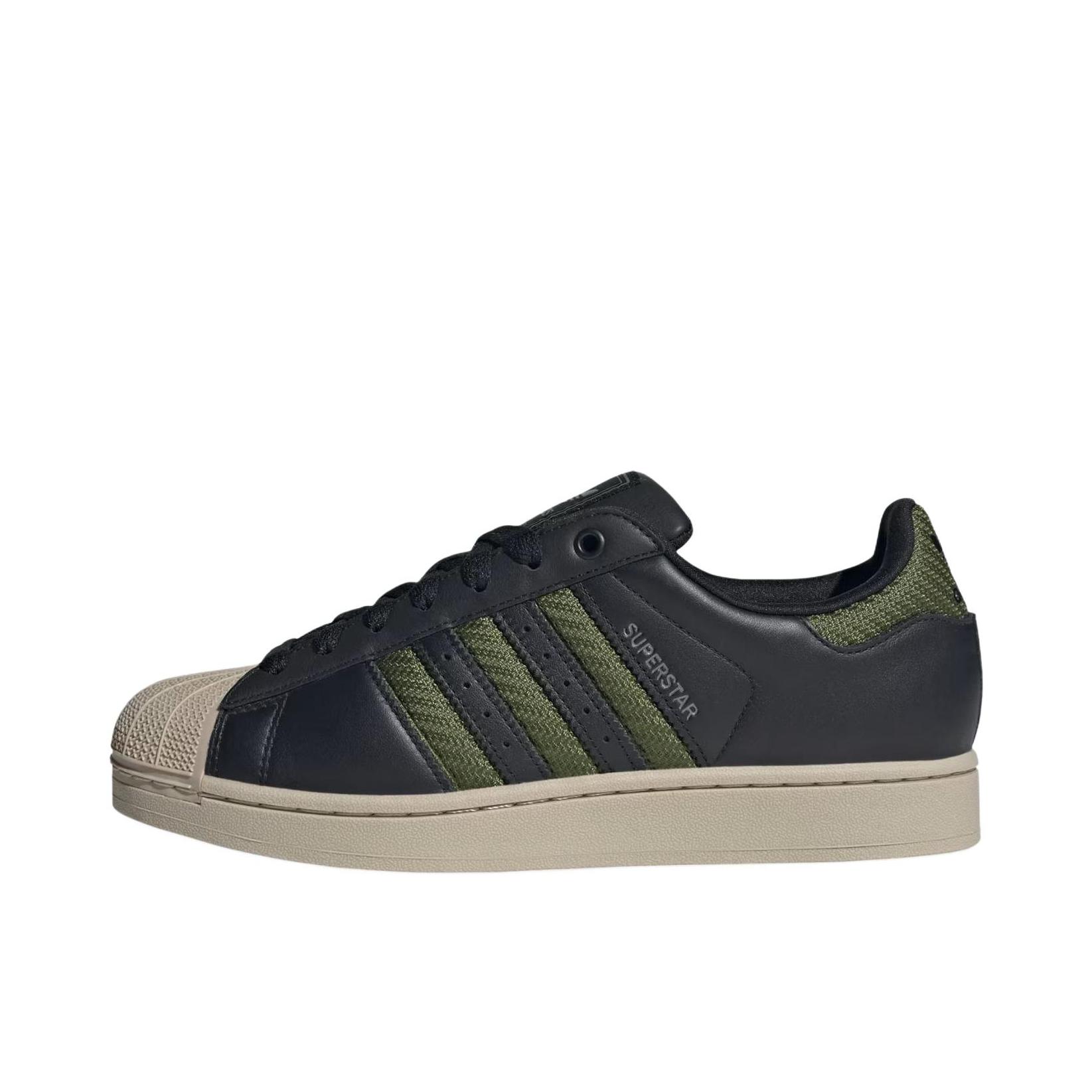 推荐商品：adidas Originals Superstar 2 板鞋 复古防滑耐磨贝壳头贴合圆头支撑 黑色/墨绿色
