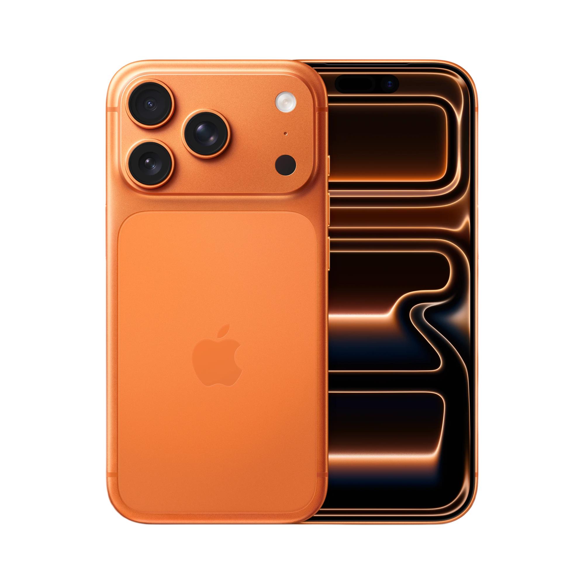 苹果 iPhone17 Pro 5G 手机 航空级铝合金材质 全新散热系统 7层抗反射涂层 4800万像素后摄全覆盖 星宇橙色