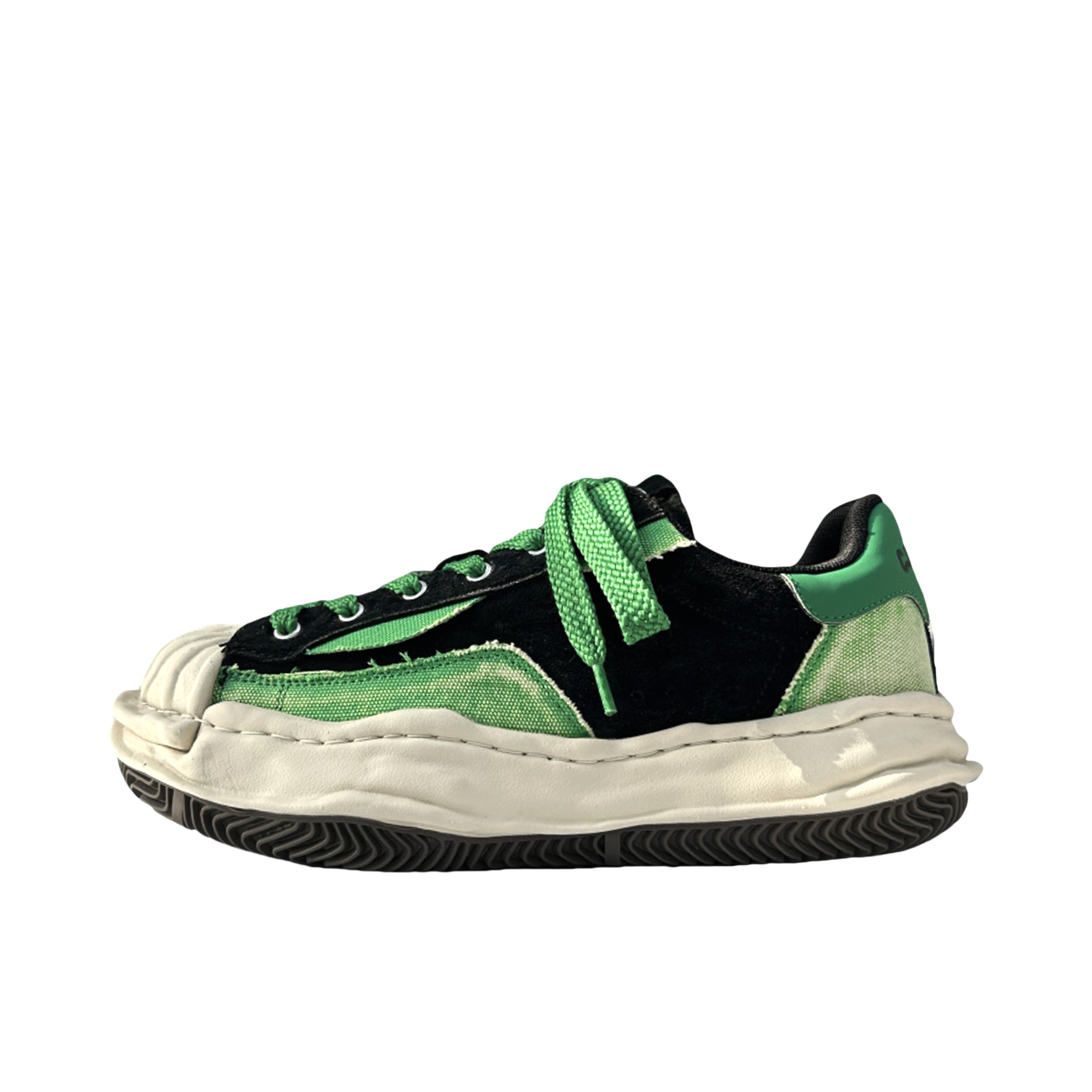 推荐商品：CJZKYUHU/川九州 板鞋 贝壳头增高复古橡胶 洗水绿