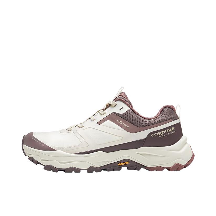 推荐商品：Pelliot/伯希和 UT-凌越 Vibram 户外鞋 徒步鞋 运动减震简约越野防刮轻量 女款/乌梅紫/浅米色