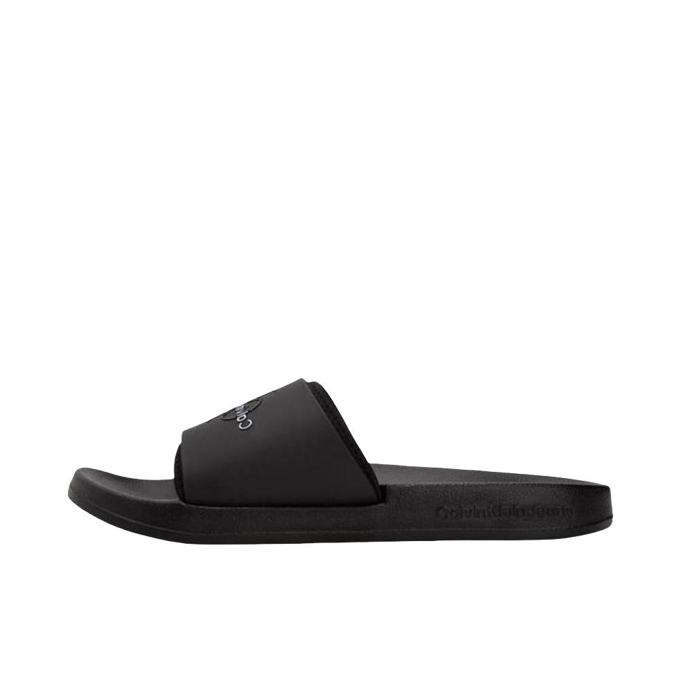 推荐商品：Calvin Klein/卡文克莱 时尚百搭 舒适 一字 居家 拖鞋 YM003610K9 黑色