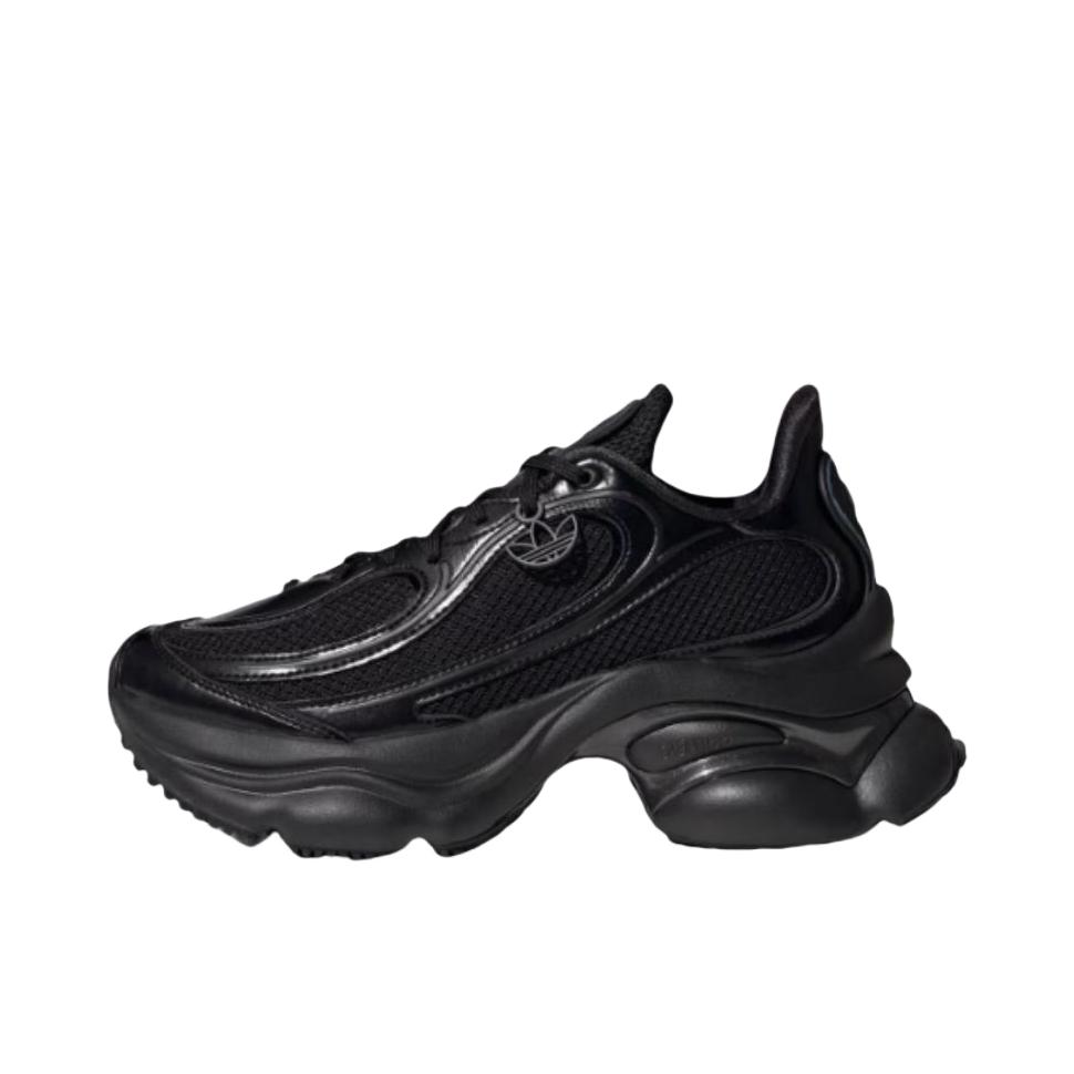 推荐商品：adidas Originals OZVENUZ 运动休闲鞋 低帮增高厚底复古缓震 黑色/木炭灰/亮白色
