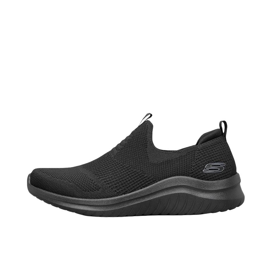 推荐商品：Skechers/斯凯奇 Ultra Flex 2.0 网面透气 舒适轻便 防滑耐磨 减震 软底 复古 跑鞋 纯黑色