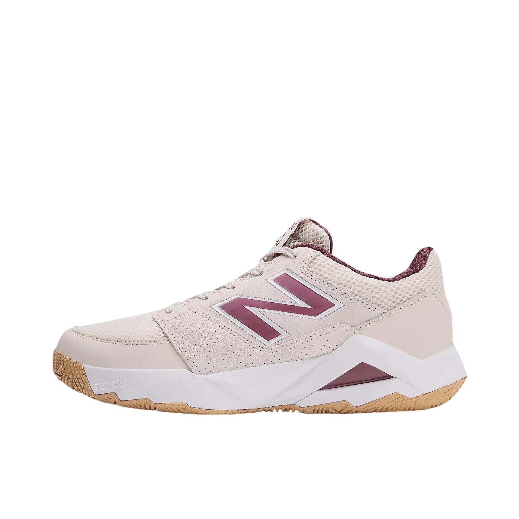 推荐商品：New Balance Coco Delray 防滑 耐磨 低帮 系带 网球鞋 2E宽/米色/粉色 