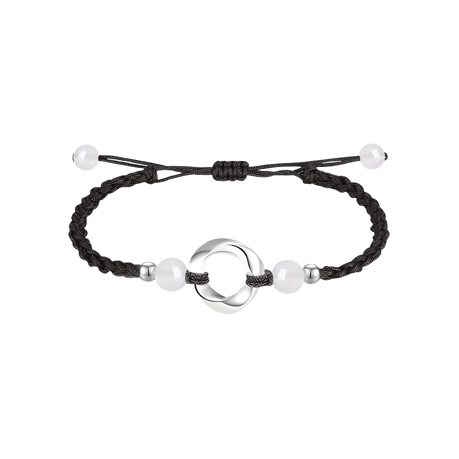 推荐商品：凤祥囍事 莫比乌斯平安扣足银情侣手绳 LFXSL10101