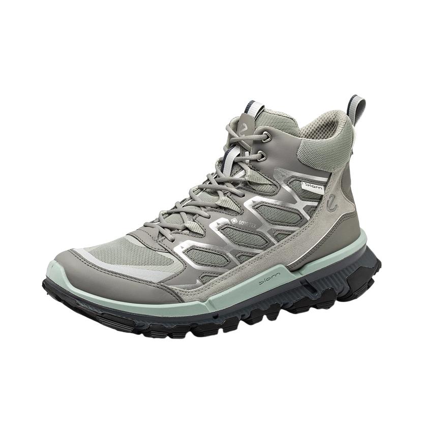 推荐商品：ECCO/爱步 BIOM 2.2 TRL 户外鞋 登山鞋 高帮防水防滑越野 铁灰色/鸽子灰