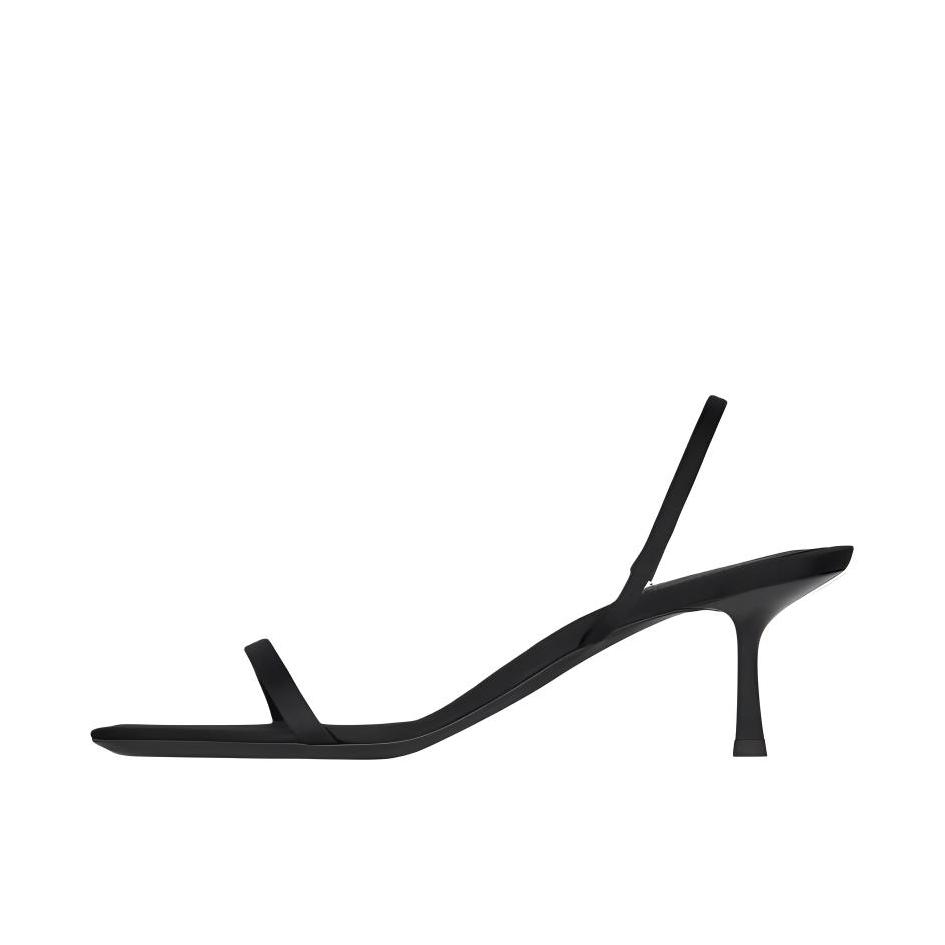 推荐商品：YSL/圣罗兰 JASPE 高跟鞋 方头细跟一字带 黑色