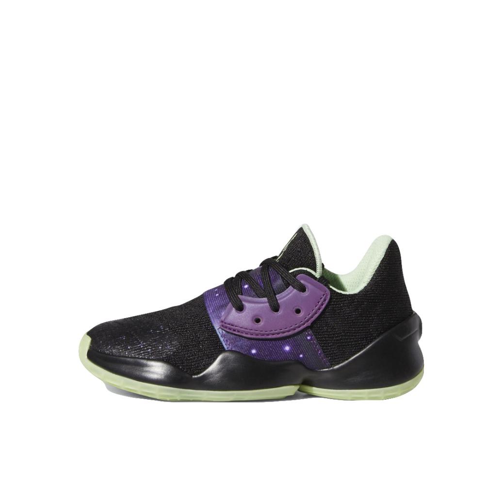推荐商品：adidas Harden Vol.4 童鞋 小童/黑色/紫色