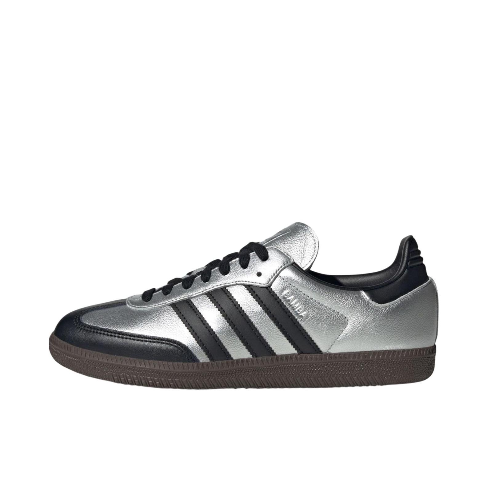 推荐商品：adidas Originals Samba OG T头鞋 板鞋 经典复古舒适百搭耐磨合成革圆头薄底贴合 纯银色/黑色