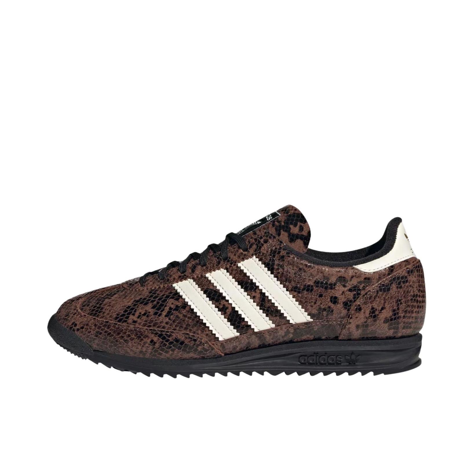 推荐商品：【马思纯同款】 adidas Originals SL 72 T头鞋 德训鞋 运动休闲鞋 轻便防滑耐磨透气舒适简约复古 女款/深棕色