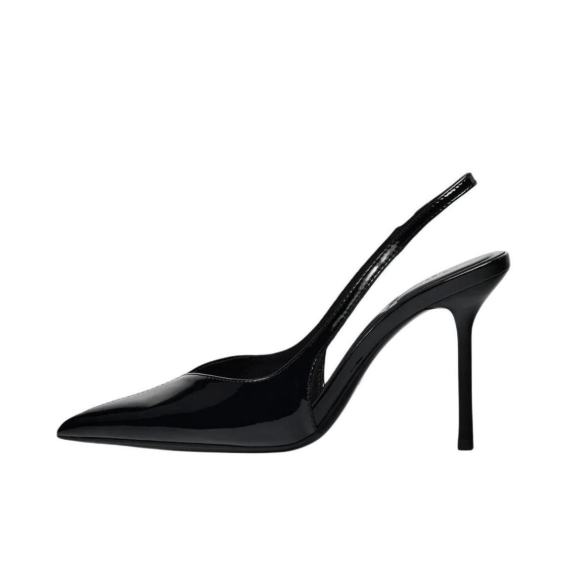 推荐商品：ZARA 气质 细跟 尖头 高跟鞋 2205510 跟高10cm/黑色