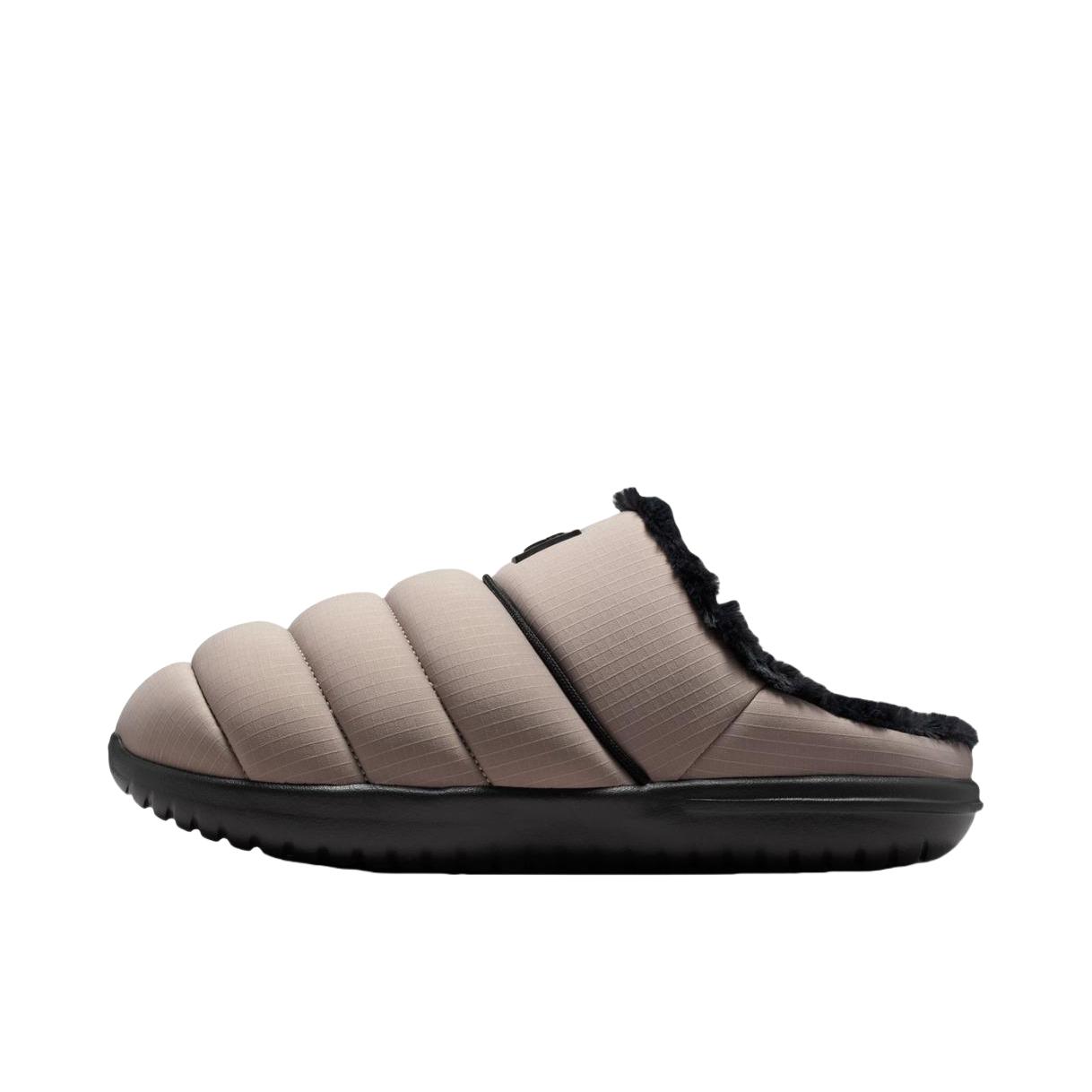 推荐商品：Nike Burrow SE 舒适防滑 包头 厚底 低跟 时尚 拖鞋 褐色