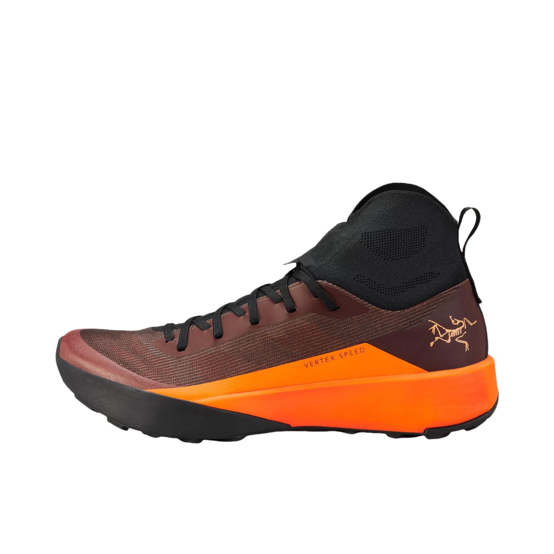 推荐商品：Arc'teryx/始祖鸟 SYLAN PRO 越野跑鞋 百搭防滑耐磨网布织物低帮长跑 褐色/橙色