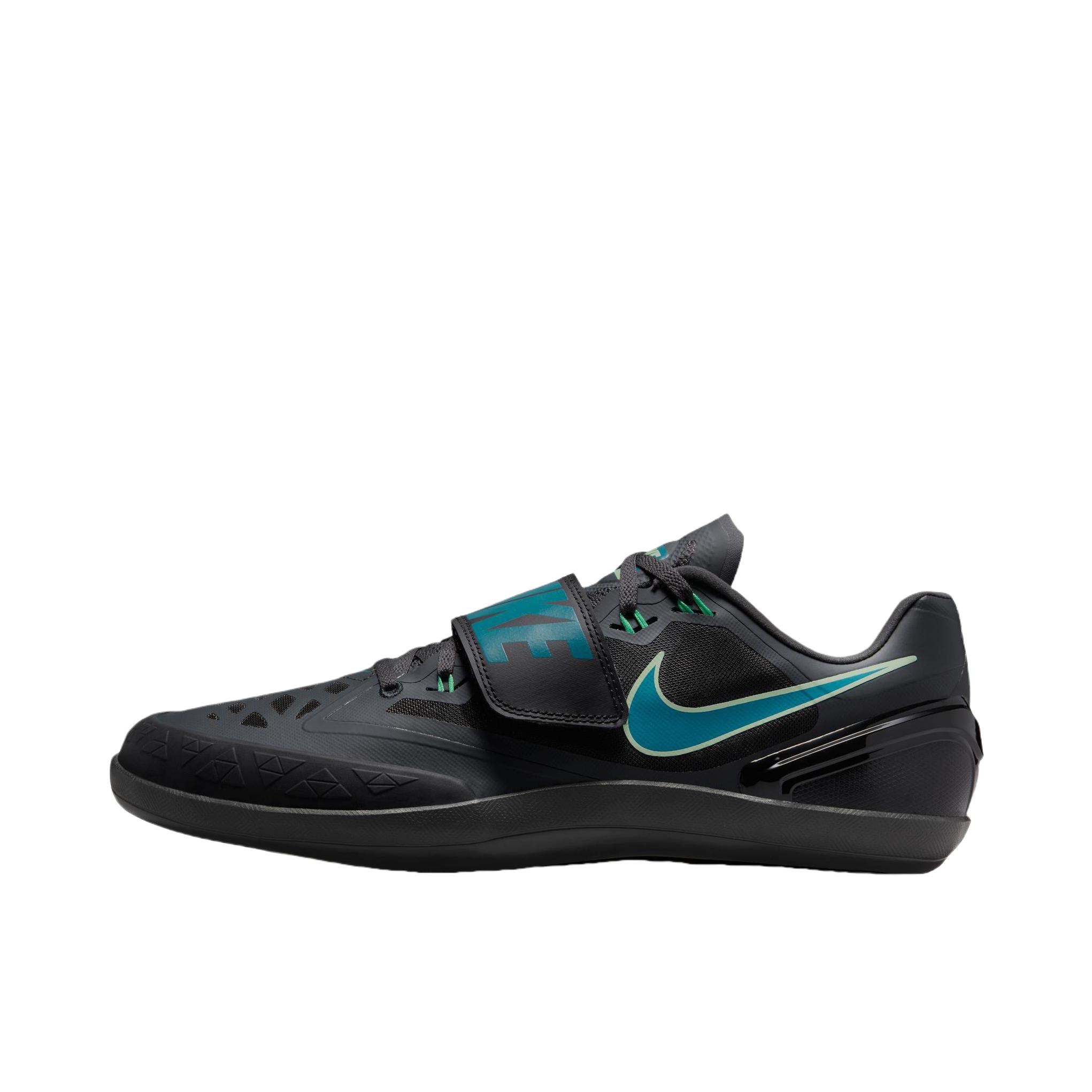 推荐商品：Nike Zoom Rotational 6 跑鞋 织物防滑耐磨轻便舒适减震支撑透气圆头田径运动 黑色/蓝色