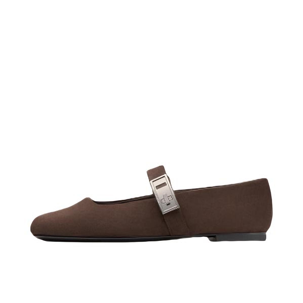 推荐商品：CHARLES&KEITH 单鞋 玛丽珍平底法式 CK1-70381171 深棕色