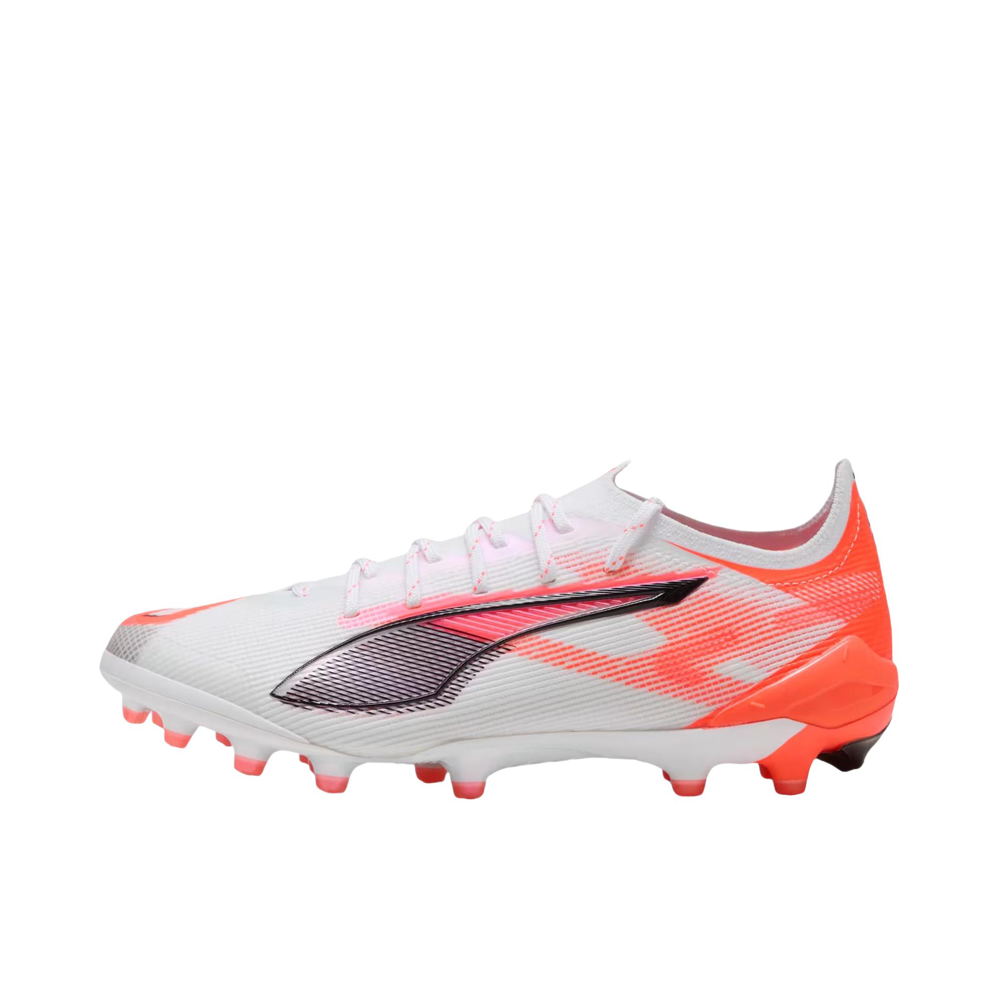 推荐商品：Puma/彪马 ULTRA 5 ULTIMATE AG 顶级 舒适透气 防滑耐磨 稳定灵活 长钉 胶质 足球鞋 钉鞋 女款/彪马白/彪马黑/亮红色
