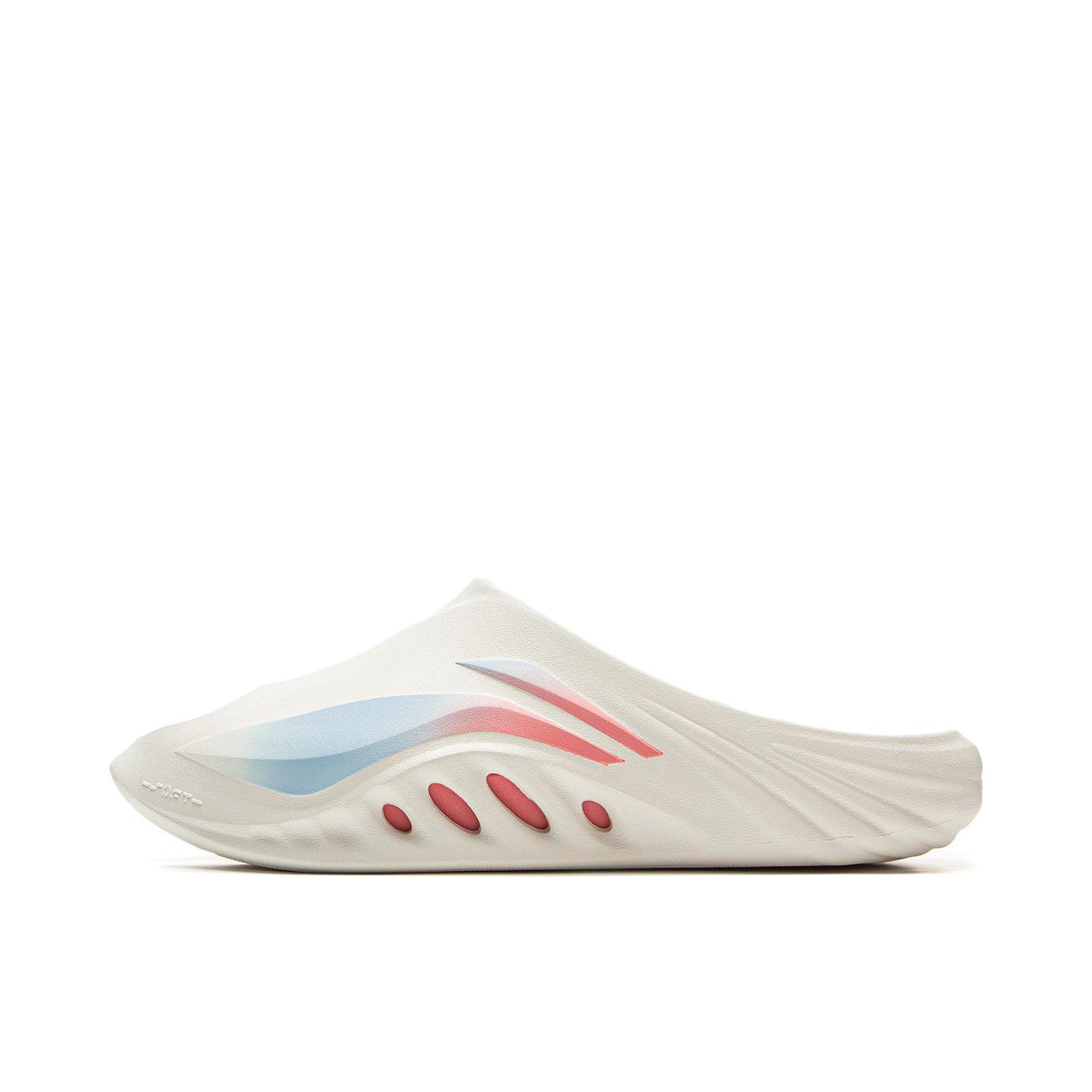 推荐商品：李宁 SOFT SLIPPER 情侣 休闲 软底 防臭防磨 运动 外穿 拖鞋 乳白色