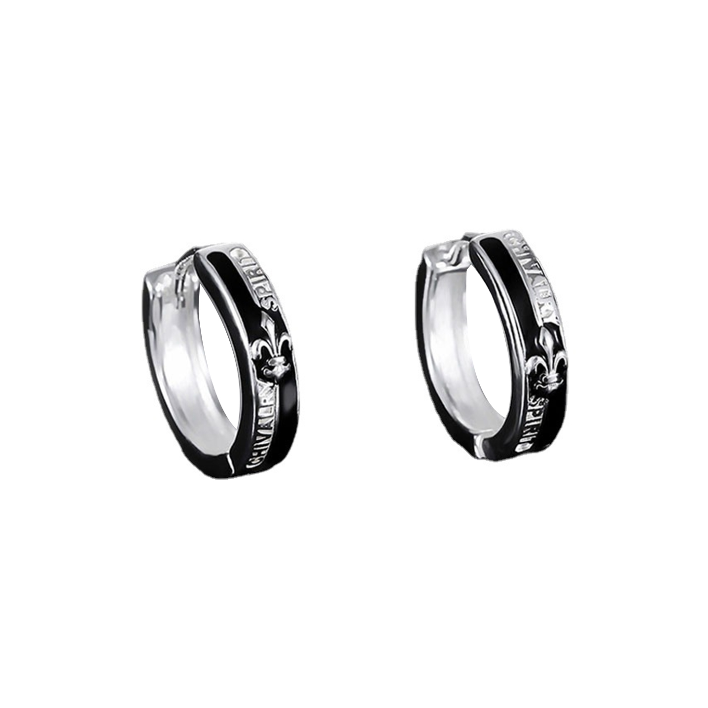 推荐商品：MIDNIGHT MOMENT 骑士精神十字架合金耳环 MM1875