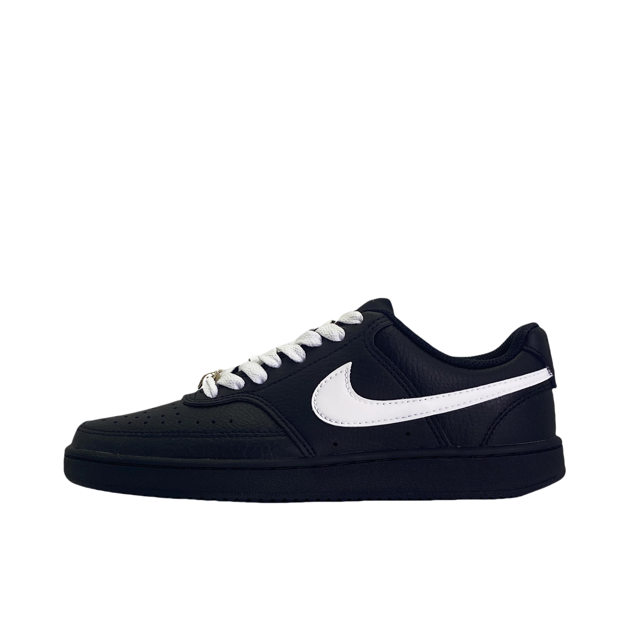 推荐商品：【定制球鞋】 Nike Court Vision 1 板鞋 防水美式简约防滑减震复古 白墨