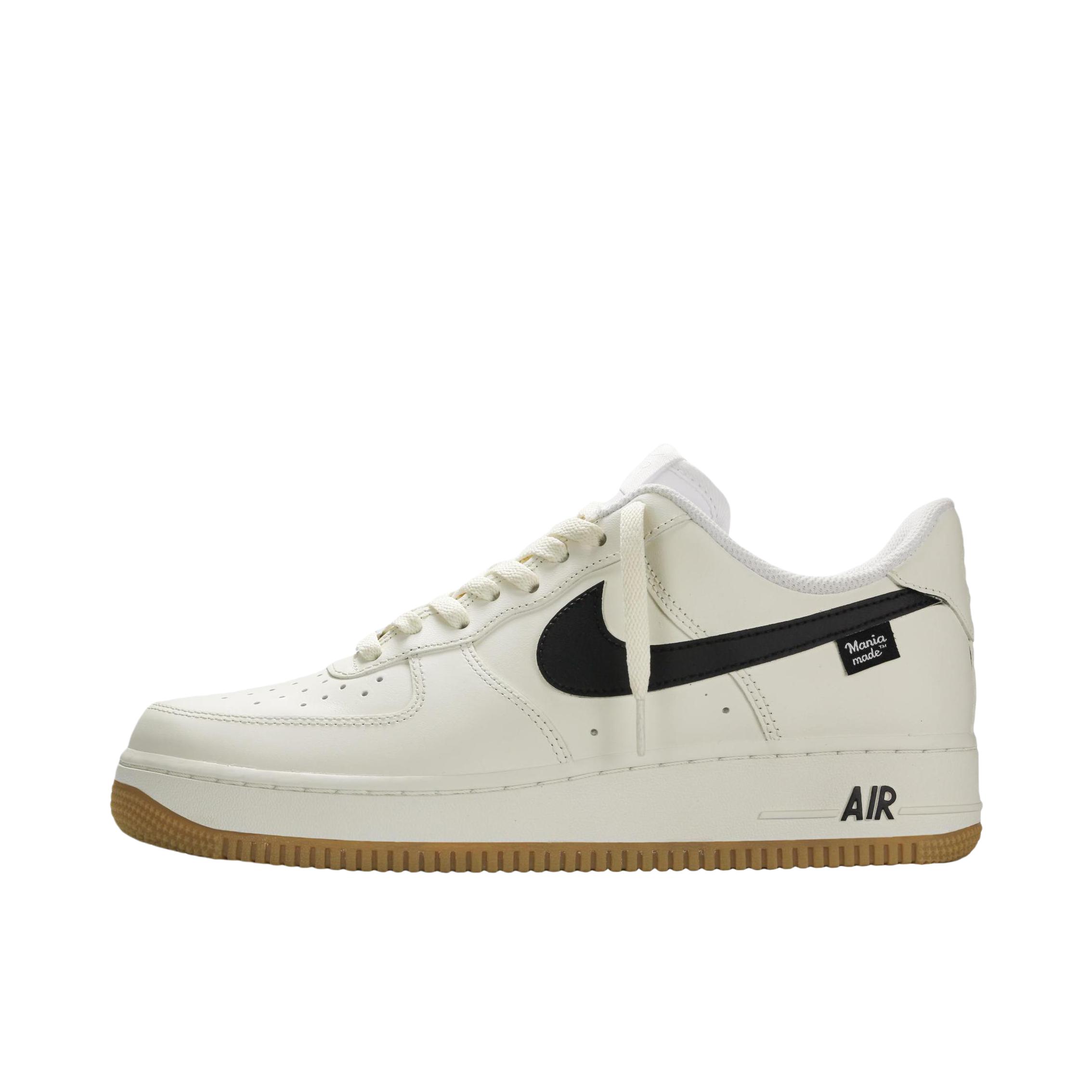 推荐商品：【定制款】 Nike Air Force 1 板鞋 防滑减震耐磨低帮增高 米色/黑色 