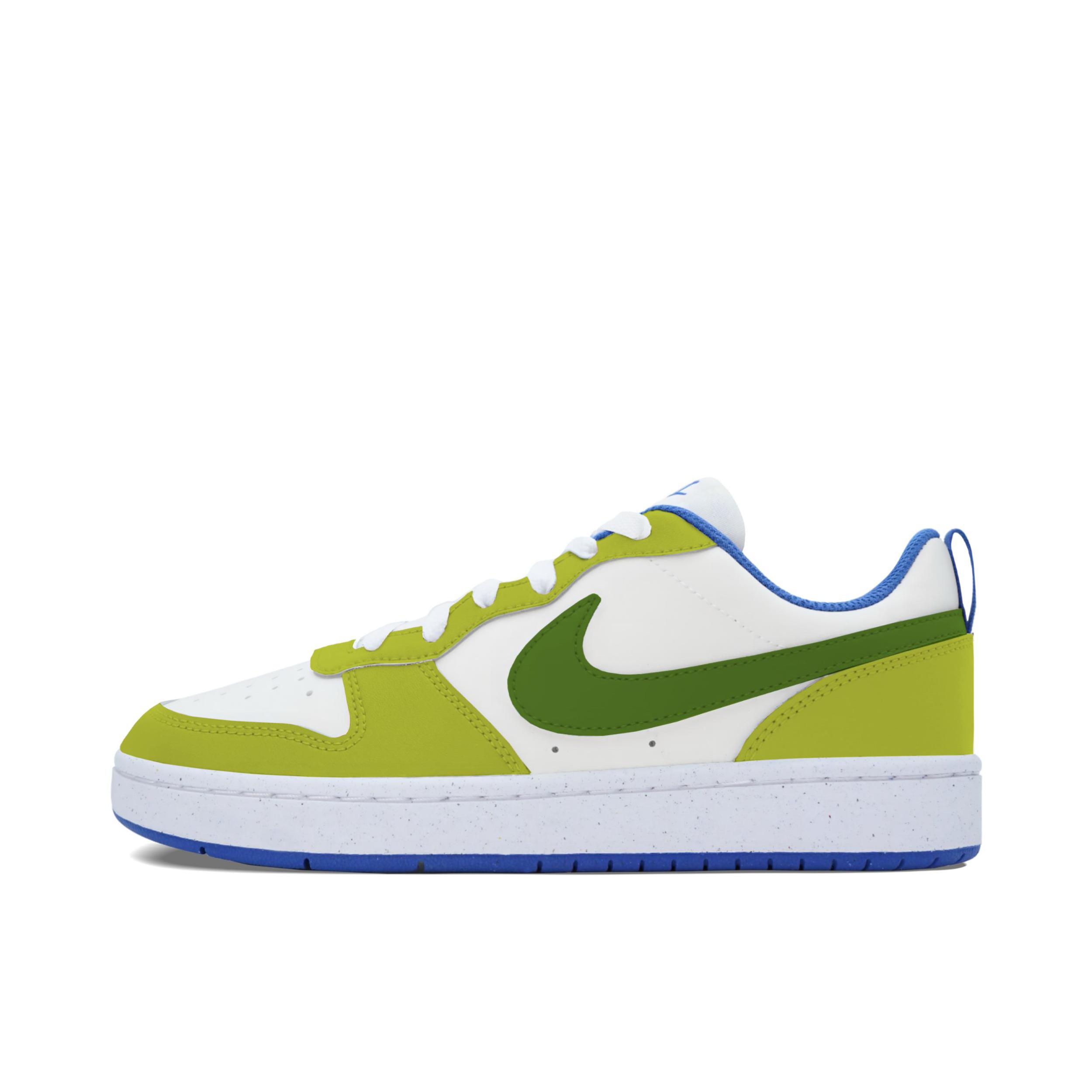 推荐商品：【定制球鞋】 Nike Court Borough 板鞋 防滑防水轻便减震手绘减龄做旧甜酷高街合成革甜妹包裹性复古婚鞋增高小白鞋薄底秋冬脏脏鞋 大童/青苹果乐园