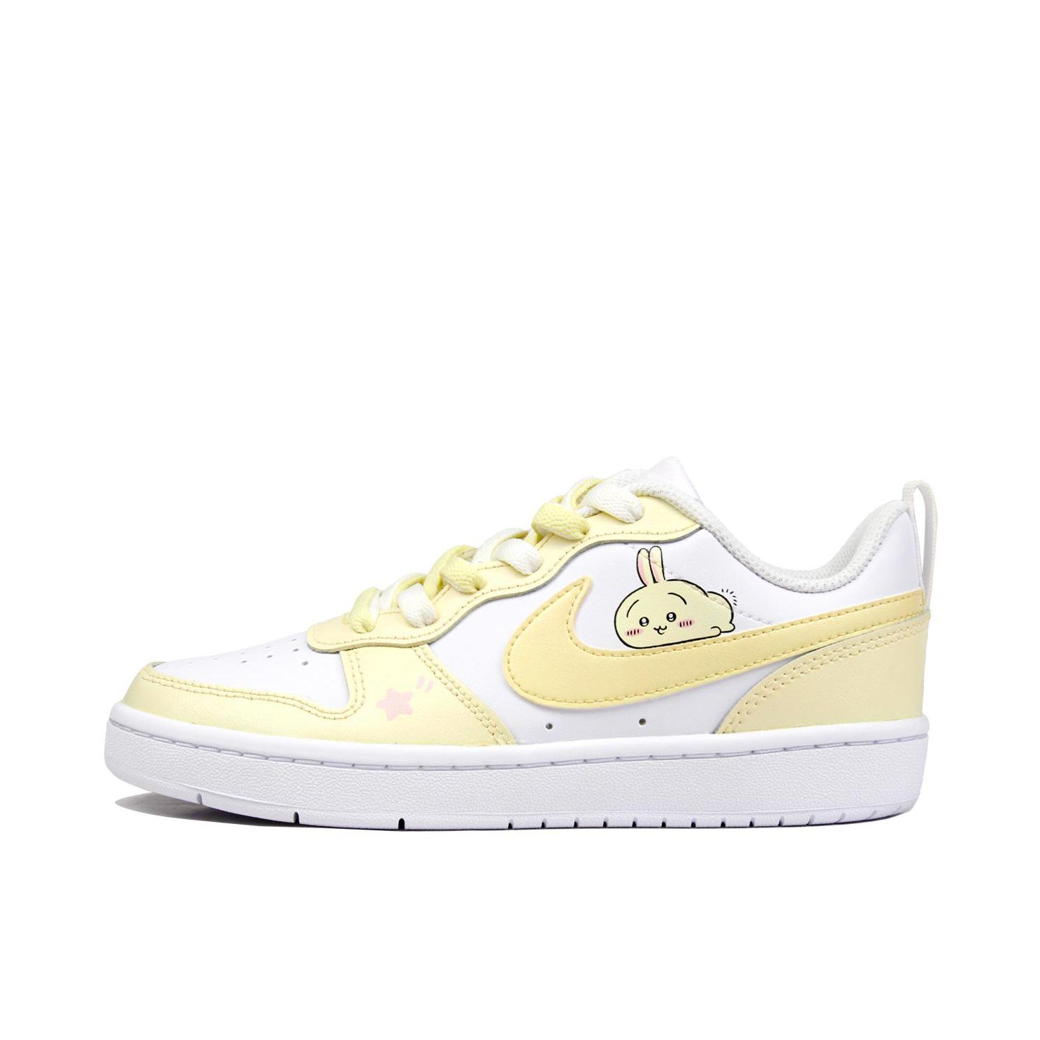 推荐商品：【定制球鞋】 Nike Court Borough 2 板鞋 包裹性增高减龄解构风合成革美式防滑复古轻便 大童/可爱乌萨奇