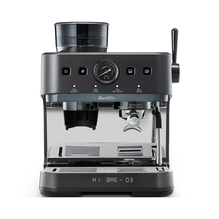 推荐商品：Barsetto/百胜图 BAE-03S 咖啡机 高效研磨 精准温控 研磨一体 家商用 冷萃 平刀 全半自动 三加热系统