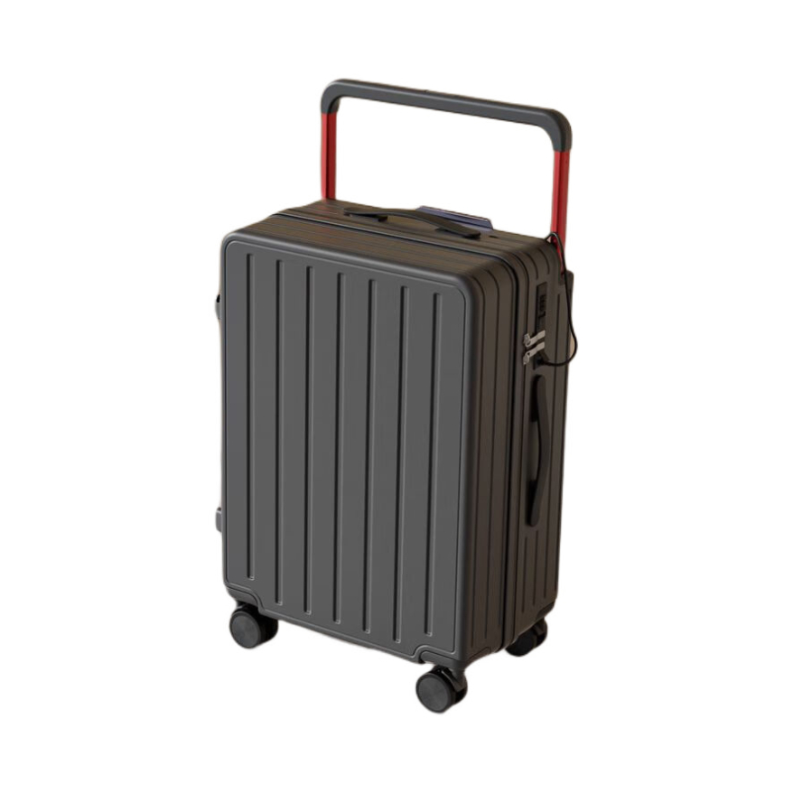 推荐商品：KANGAROO/袋鼠 多功能小清新大容量学生杯架USB转接口登机宽拉杆箱皮箱行李箱密码箱旅行箱