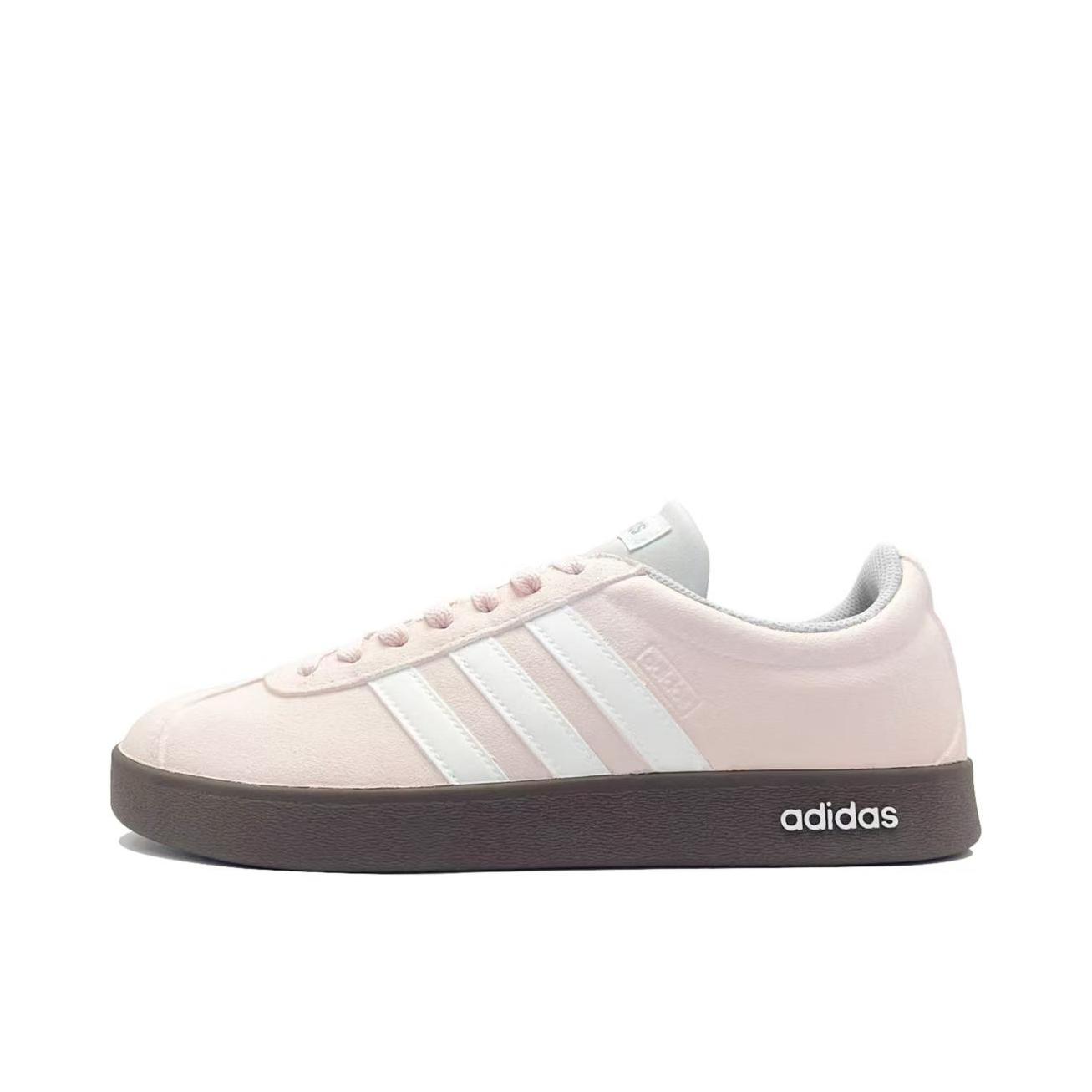 推荐商品：【定制球鞋】Adidas neo VL Court 2.0 德训鞋 板鞋 复古轻便耐磨芭蕾风甜美文艺抗冲击性防水 粉光
