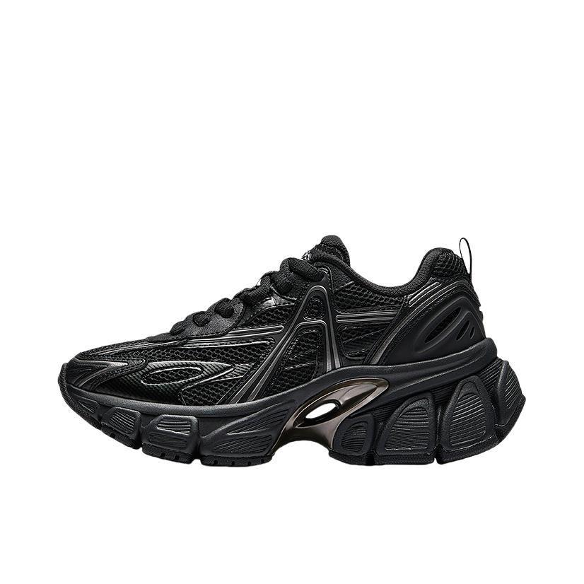 推荐商品：安踏 天阙 老爹鞋 简约耐磨增高 女款/基础黑/化石银黑