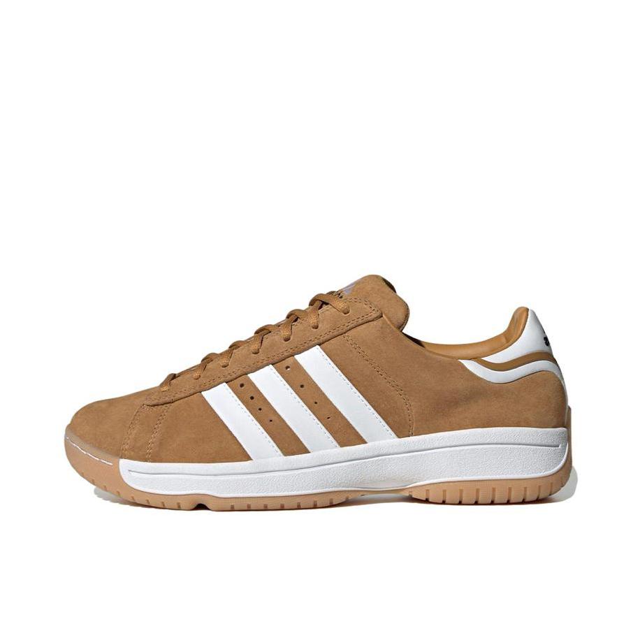 推荐商品：adidas Campus Supreme 运动休闲鞋 减震支撑轻便防滑耐磨低帮舒适百搭 白色/棕色