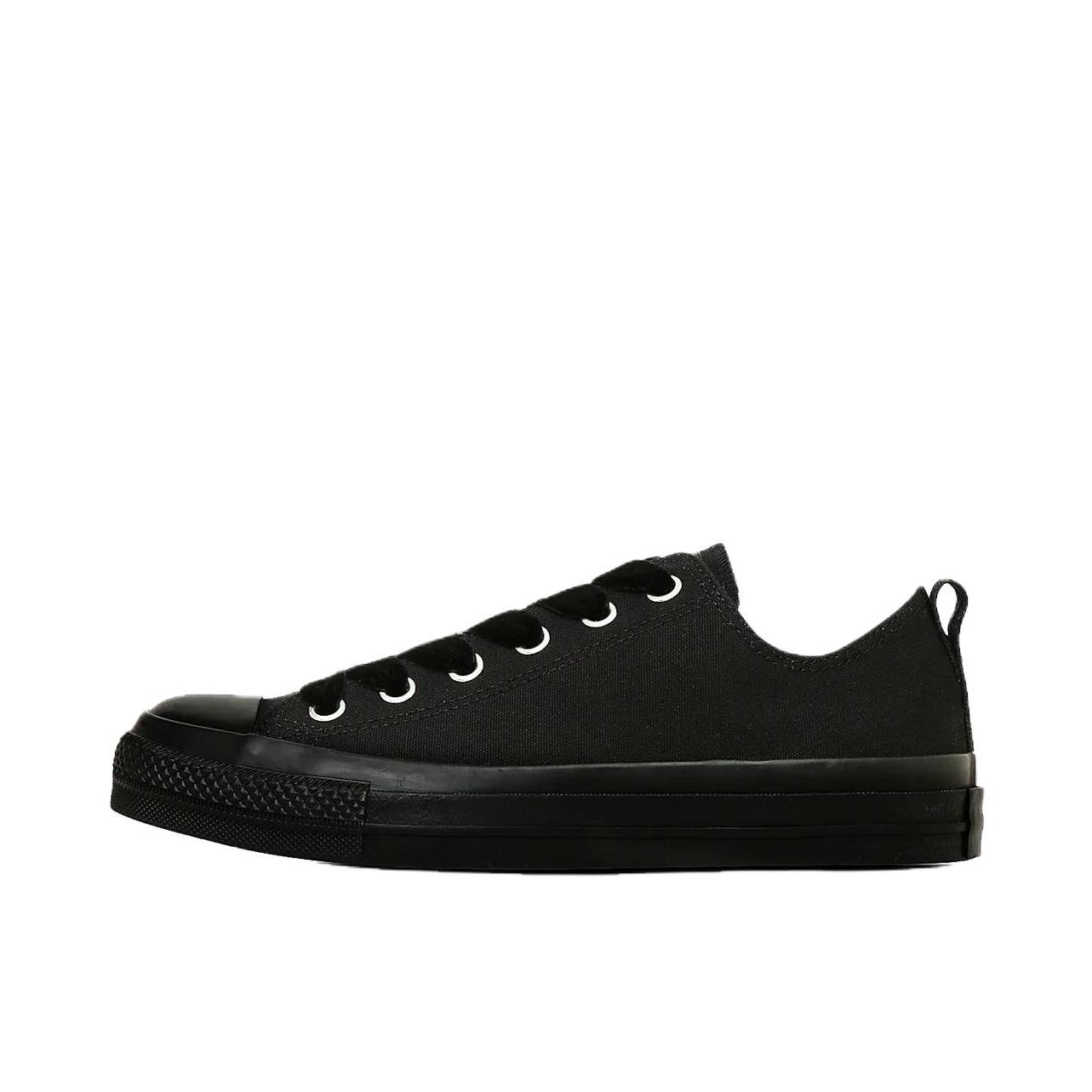 推荐商品：Converse/匡威 ALL STAR US 帆布鞋 舒适透气防滑耐磨薄底 全黑色