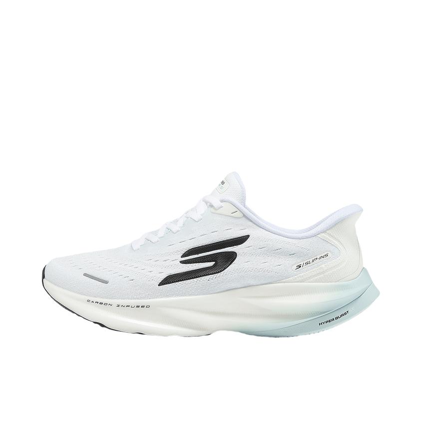 推荐商品：Skechers/斯凯奇 Slip-ins 跑鞋 竞速网面印花平跟 白色