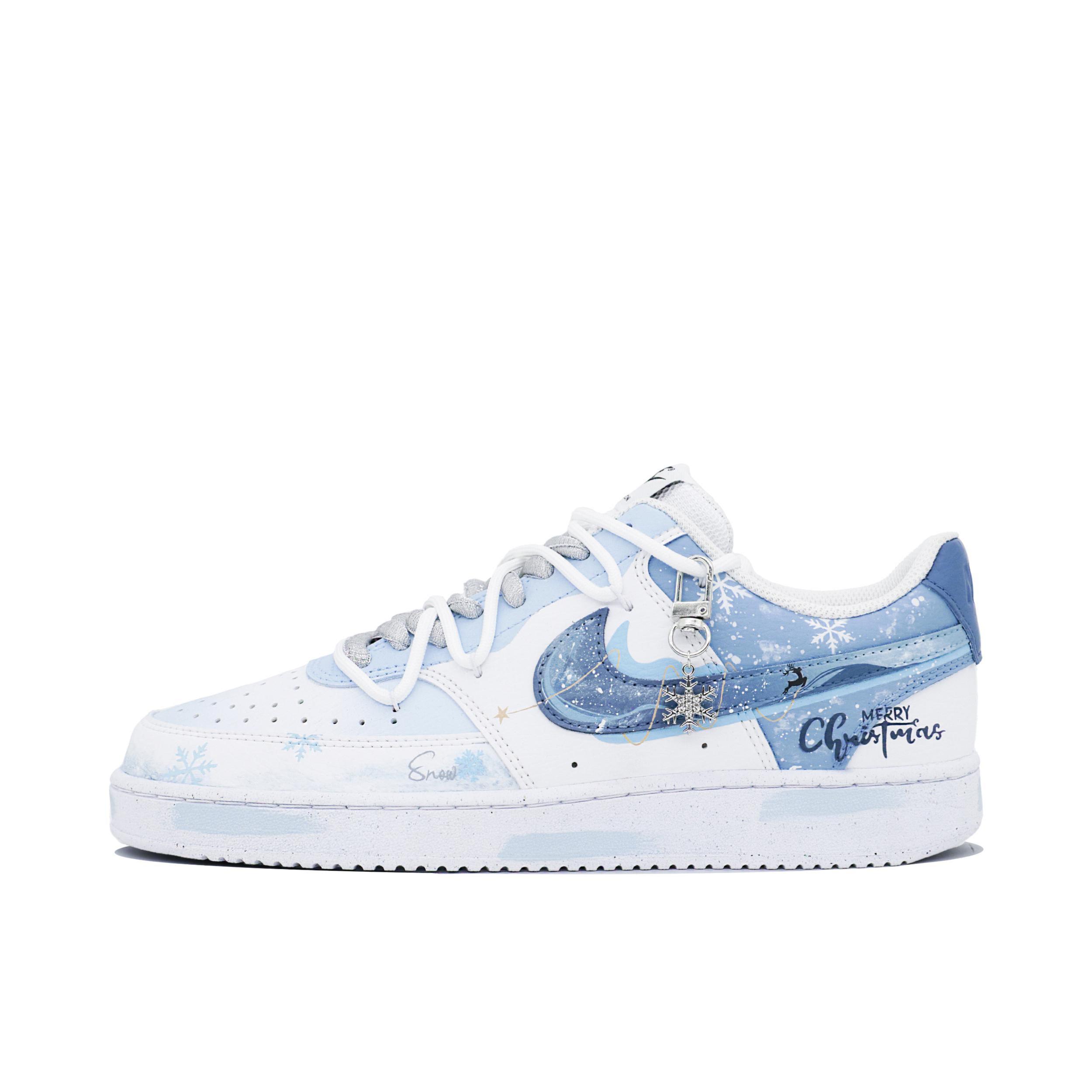 推荐商品：【定制球鞋】 Nike Court Vision 1 板鞋 防水美式简约防滑减震复古 雪夜奇遇