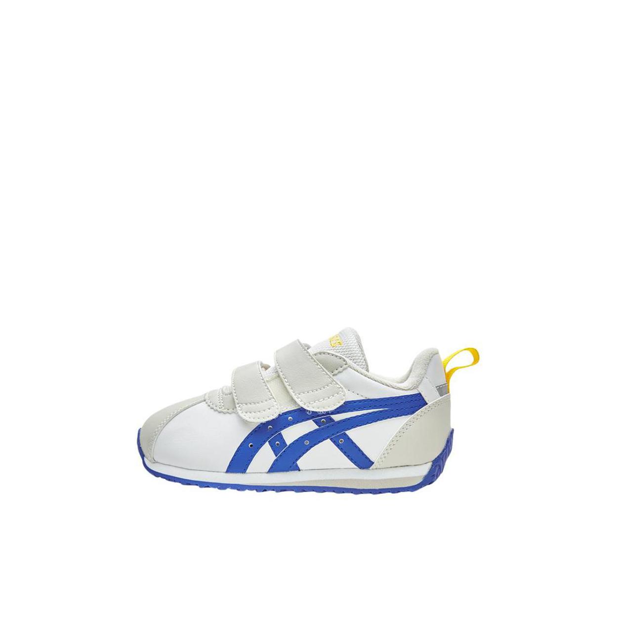 推荐商品：Asics/亚瑟士 Corsair Mini 防滑耐磨 轻便软底 时尚休闲 舒适透气 运动鞋儿童 婴童/蓝色/白色