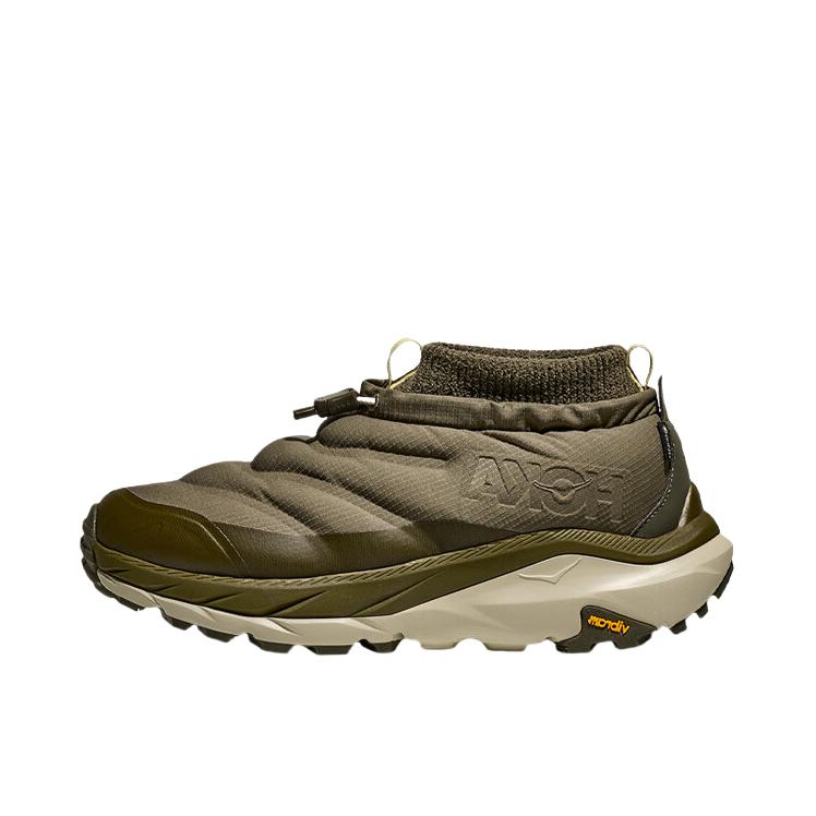 推荐商品：HOKA ONE ONE  卡哈2 KAHA 2  FROST MOC GTX  登山  低帮  防滑耐磨 舒适百搭  徒步鞋 户外鞋 橄榄色/云杉绿