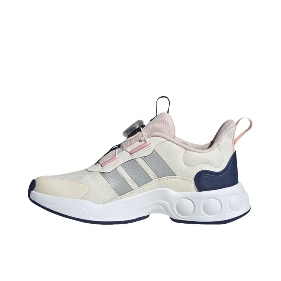 推荐商品：adidas NITROBUBBLE 运动休闲鞋 超轻缓震回弹旋转按钮 大童/米色
