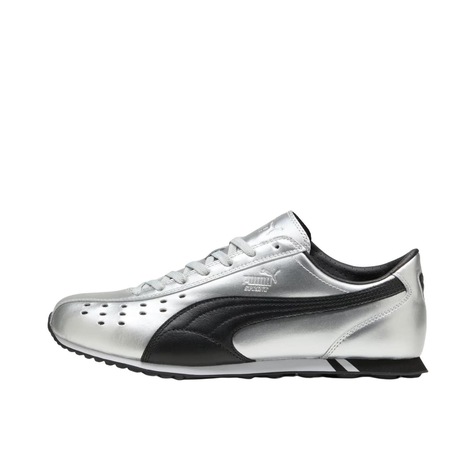 推荐商品：Puma/彪马 SPRINT 跑鞋 透气打孔低帮休闲 银色