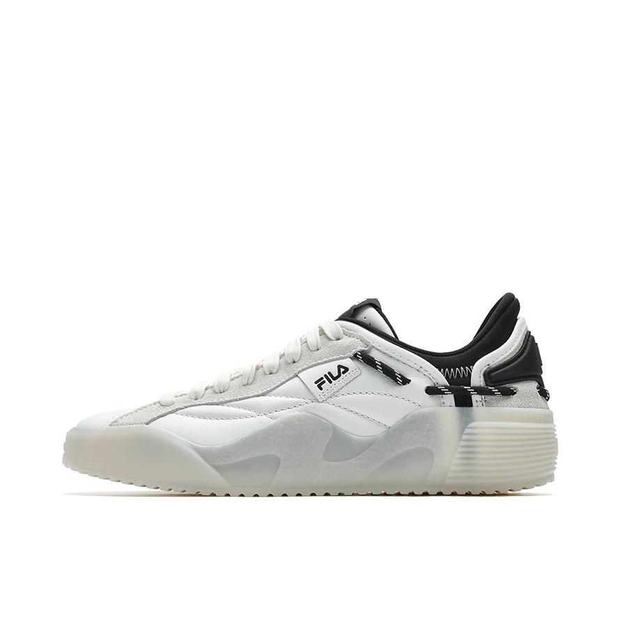 推荐商品：FILA/斐乐 ARTMOSPHERE 防滑耐磨 低帮休闲 头层牛皮 时尚 板鞋 F12W421207F 男款/白色 