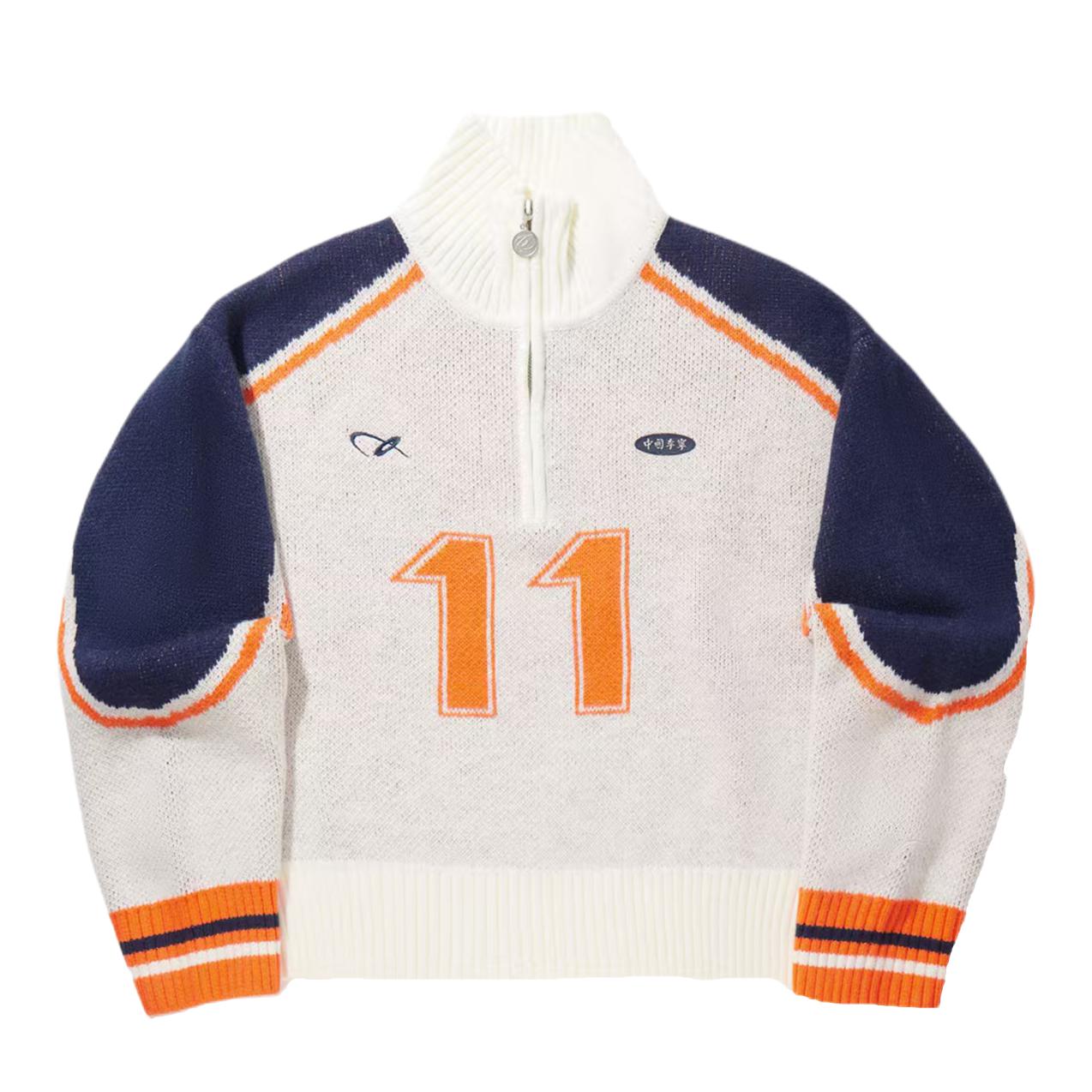 推荐商品：Li Ning/李宁 套头撞色长袖毛衣 女装 AMBV442 珠母白