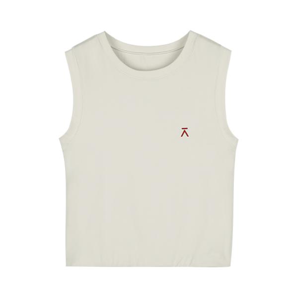 推荐商品：ACMEITEM/爱棵米 修身无袖弹力背心 女装 GAG2160247C 葵白