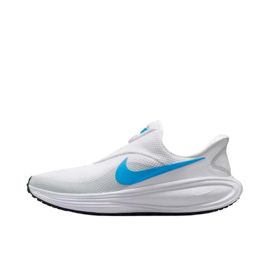 推荐商品：Nike Revolution 8 跑鞋 网布百搭防滑耐磨低帮缓震训练网面回弹轻便春夏支撑短跑贴合圆头 白色/淡蓝色