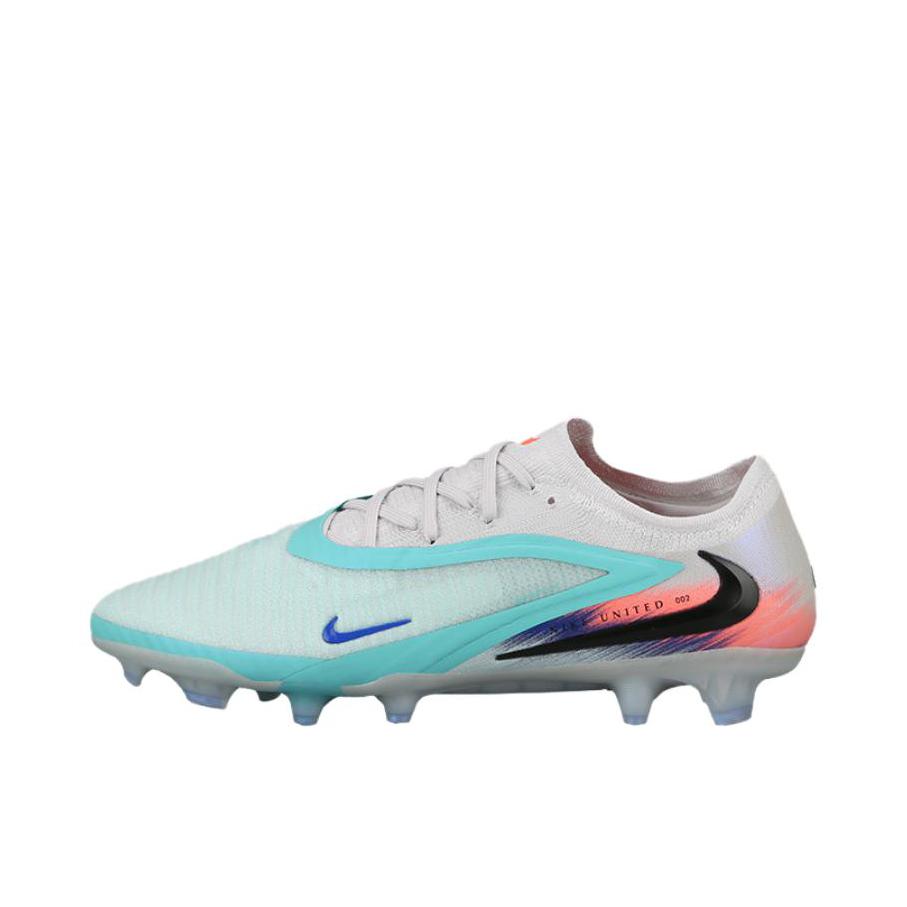 推荐商品：Nike Phantom 6 Elite FG 足球鞋 顶级长钉胶质天然硬质草地耐磨 白色/蓝色/黄色